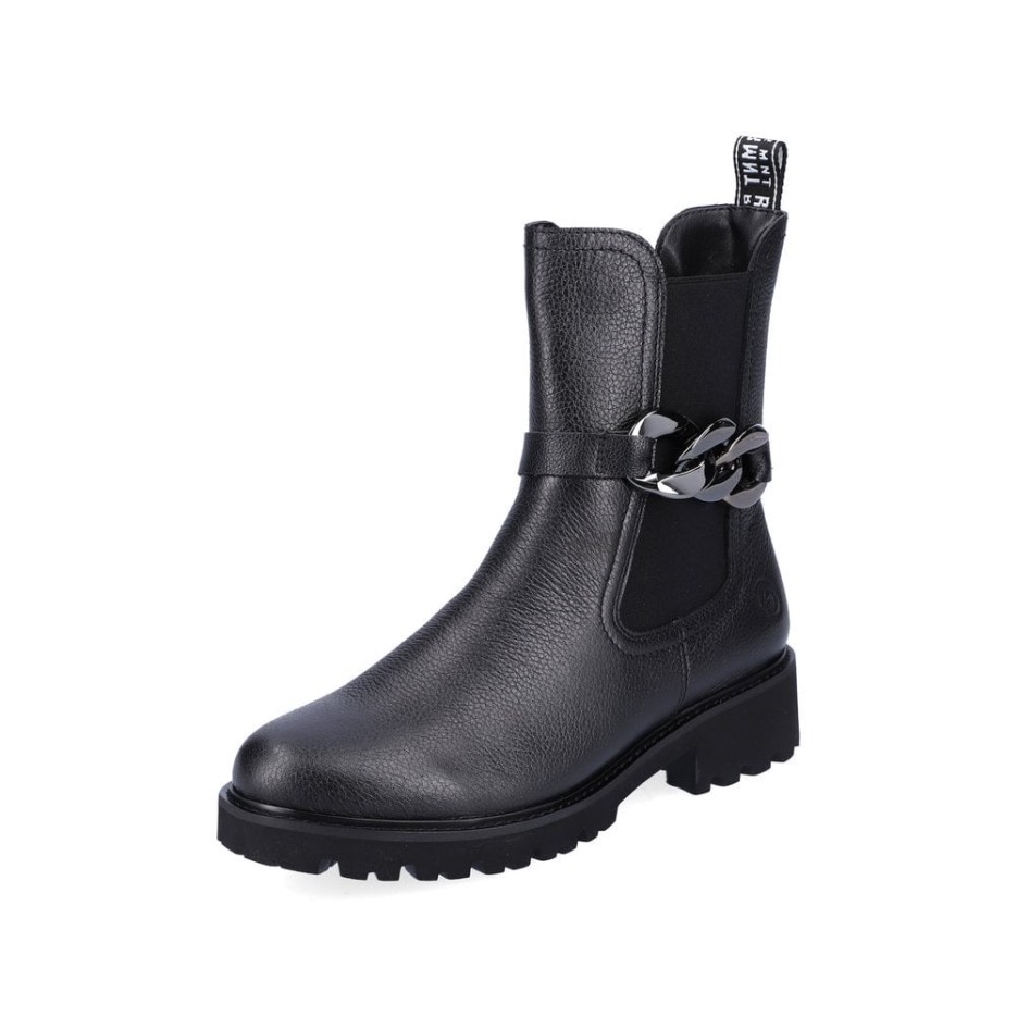 Rieker Sorte Remonte D8695 Damestøvler