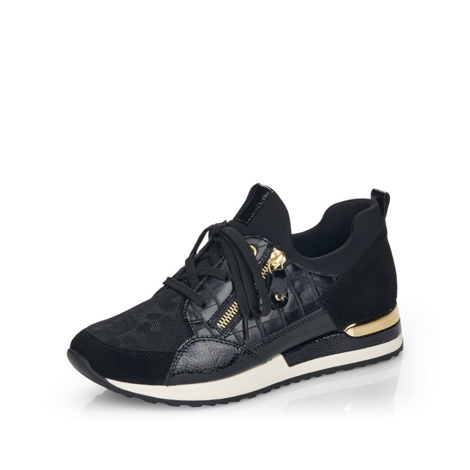 Rieker Sorte Remonte R2529 Sneakers Til Kvinder