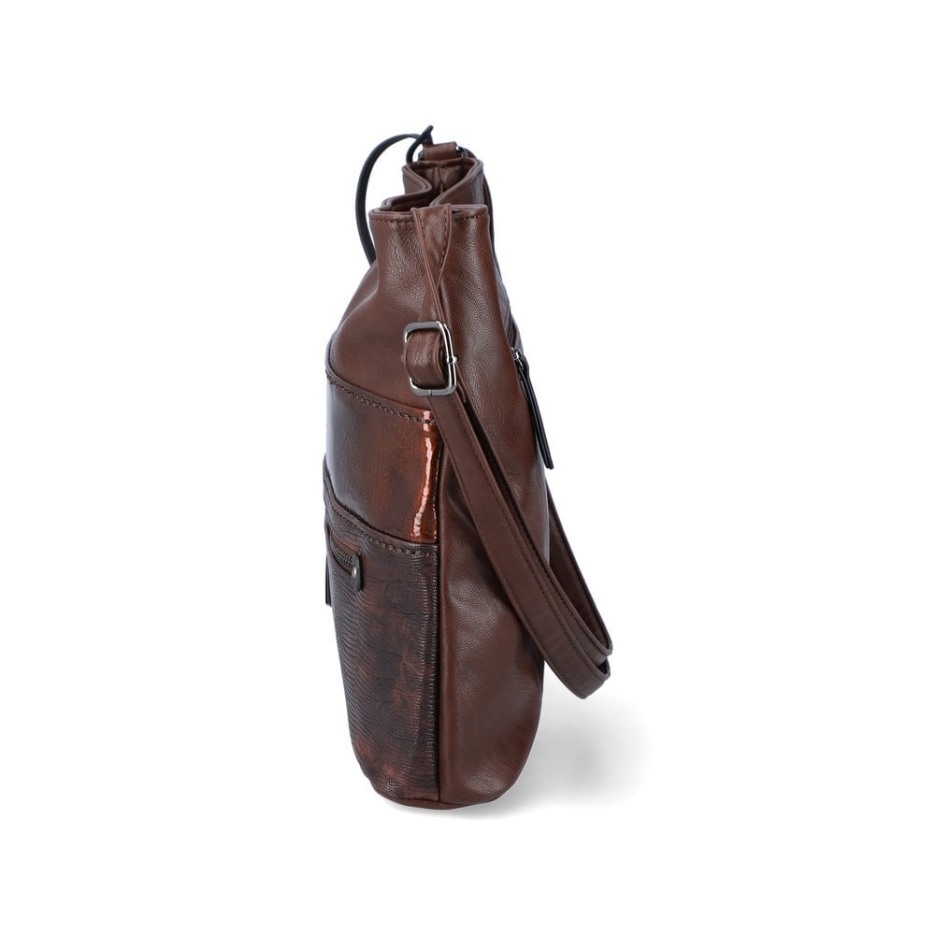Brun Rieker H1301-25 Dame Brun Lynlåstaske