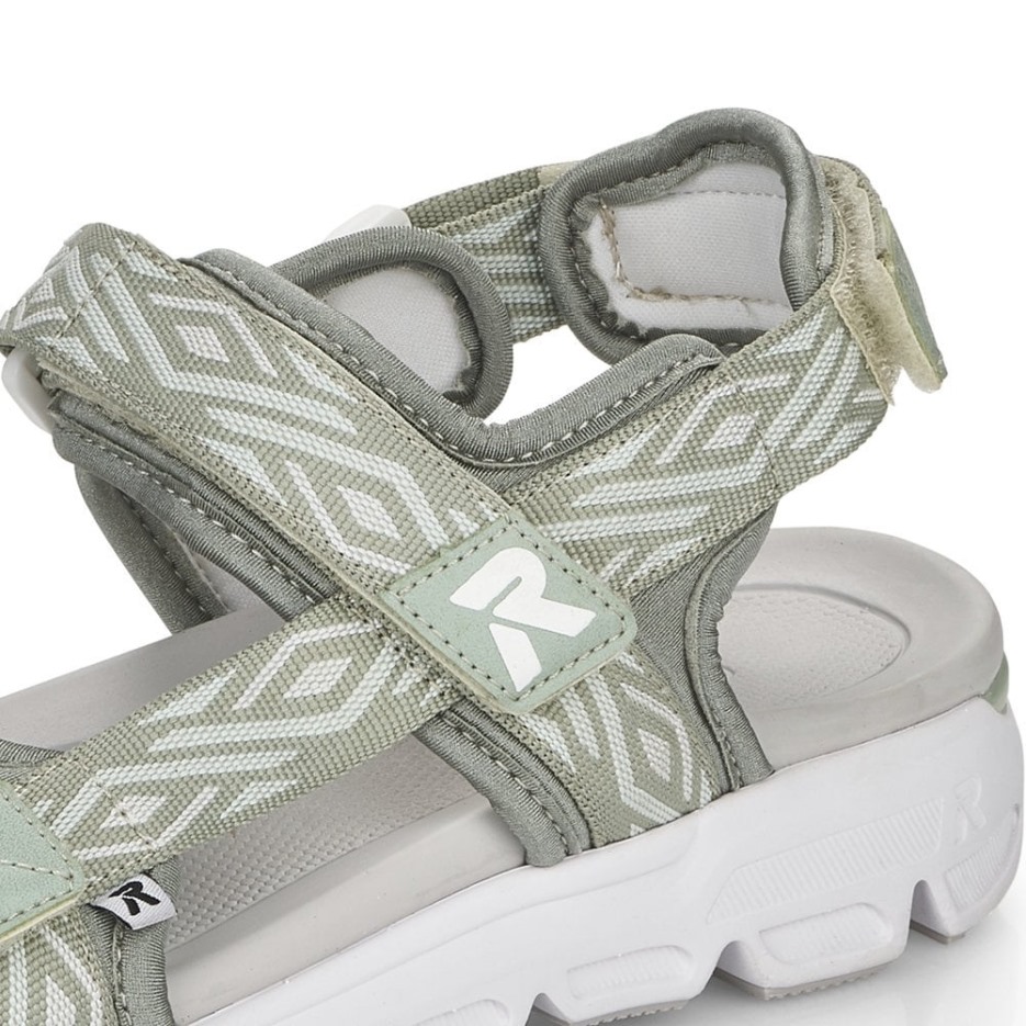 Rieker Grønne R-evolution V8402 Damesandaler