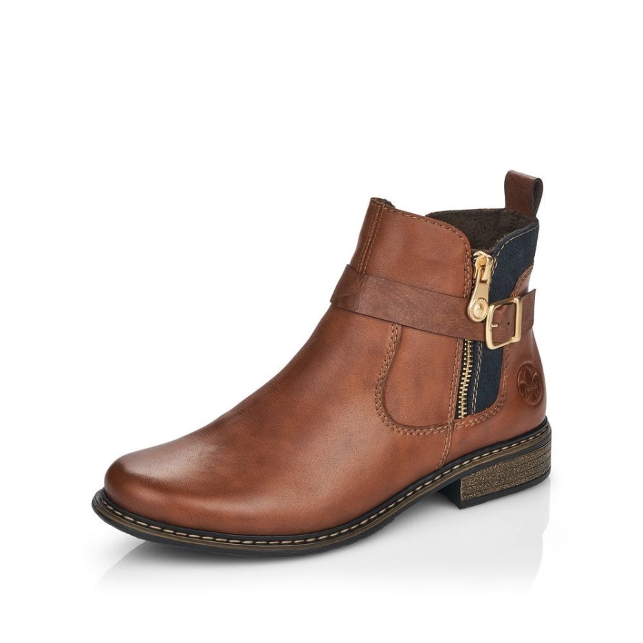 Rieker F1310 Herre Johnny Brown