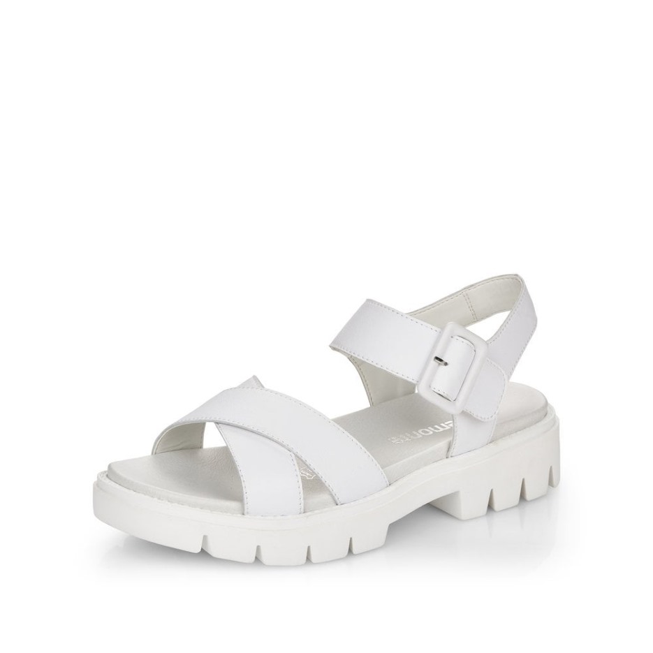 Rieker Hvide Remonte D7950 Damesandaler