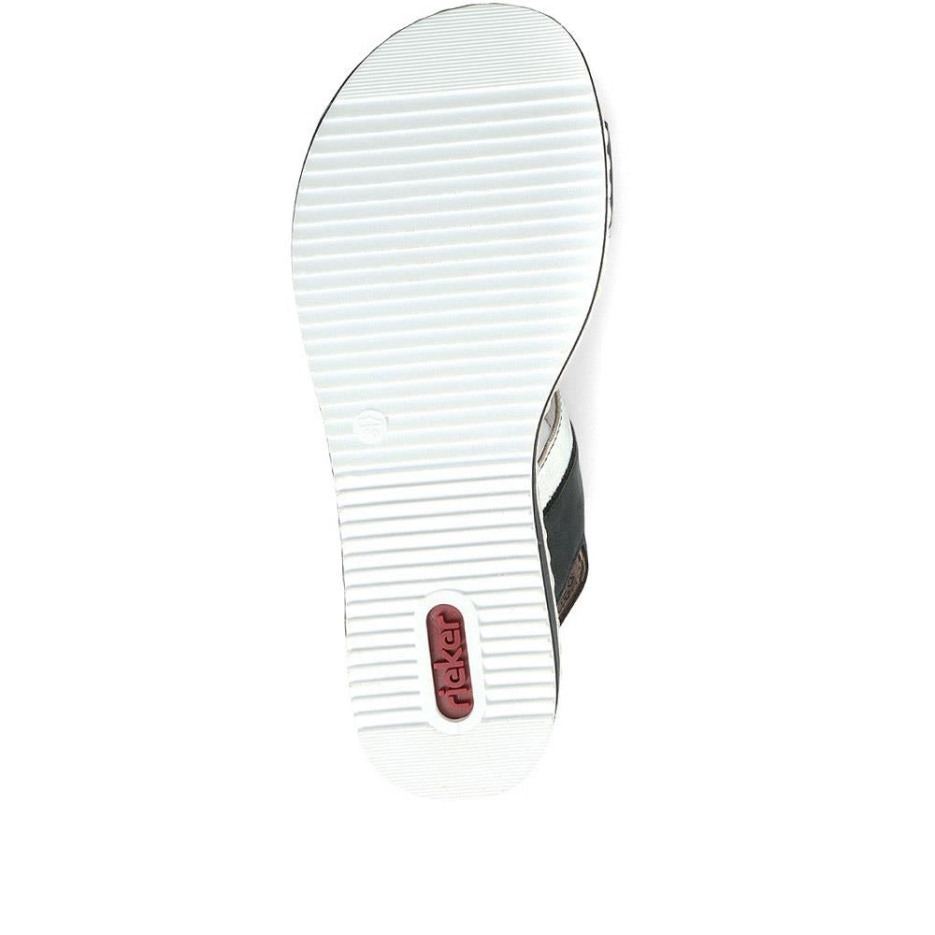 Rieker Komfortable Slingback Sandaler Marineblå