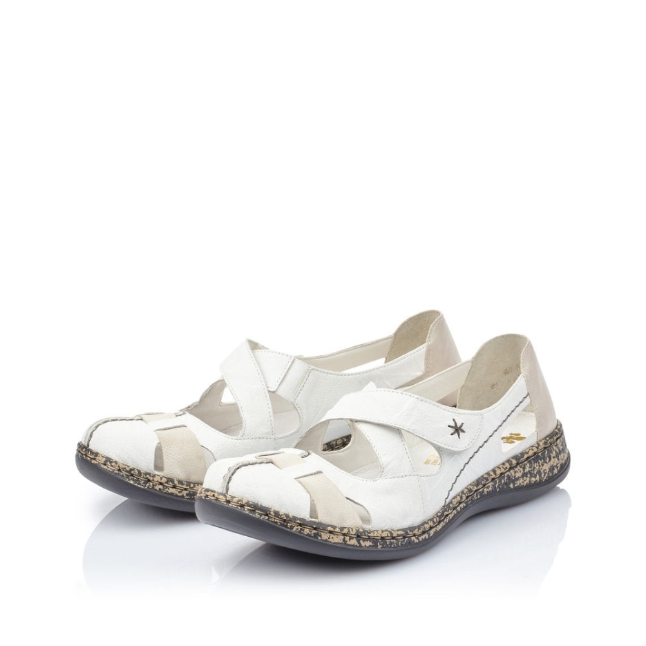 Rieker 46367 Tusindfryd Hvid
